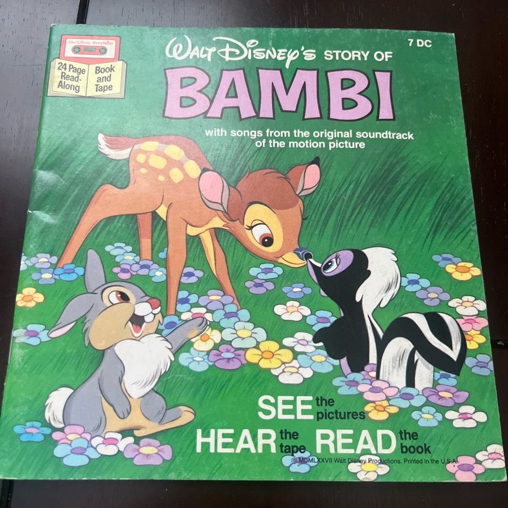 Disney Bambi Storybook with Read-Along Tape - Without Tape